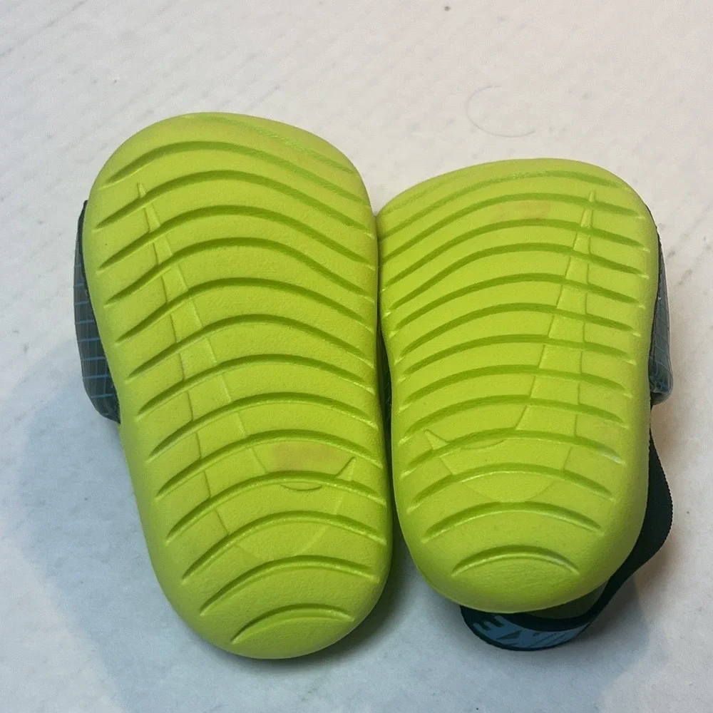 Nike Kawa SE Slides Toddler Sandals Baby Volt Blue CW1658-001 Size 5C